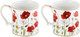 Миниатюра изображения товара Кружка Elan Gallery New Bone China Маки / 420331_2 (2шт)