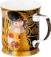 Миниатюра изображения товара Кружка Elan Gallery New Bone China Поцелуй на черном / 420728