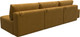 Миниатюра изображения товара Комплект мягкой мебели Лига Диванов Лига-060 НПБ Лонг с пуфом / 129488 (велюр Brut 10 желтый)