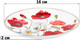Миниатюра изображения товара Набор тарелок Elan Gallery Маки / 420762 (New Bone China)