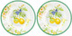 Миниатюра изображения товара Набор тарелок Elan Gallery Лимоны / 420751 (New Bone China)