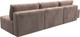 Миниатюра изображения товара Комплект мягкой мебели Лига Диванов Лига-060 НПБ Лонг с пуфом / 129475 (велюр Tower 05 бежевый)