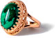 Миниатюра изображения товара Кольцо Wolves Малахит 1524 (р.21)