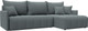 Миниатюра изображения товара Диван угловой Лига Диванов Лига-054 НПБ угол универсальный / 129024 (рогожка Амур 07 серый)