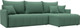 Миниатюра изображения товара Диван угловой Лига Диванов Лига-054 НПБ угол универсальный / 129026 (рогожка Амур 11 зеленый)