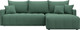 Миниатюра изображения товара Диван угловой Лига Диванов Лига-054 НПБ угол универсальный / 129026 (рогожка Амур 11 зеленый)