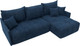 Миниатюра изображения товара Диван угловой Лига Диванов Лига-054 НПБ угол универсальный / 129053 (велюр Brut 11 синий)