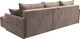 Миниатюра изображения товара Диван угловой Лига Диванов Лига-054 НПБ угол универсальный / 129034 (велюр Tower 05 бежевый)