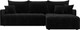 Миниатюра изображения товара Диван угловой Лига Диванов Лига-054 НПБ угол универсальный / 129032 (велюр Seven 35 черный)