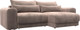 Миниатюра изображения товара Диван угловой Лига Диванов Лига-056 НПБ угол универсальный / 129150 (велюр Tower 05 бежевый)
