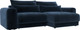 Миниатюра изображения товара Диван угловой Лига Диванов Лига-056 НПБ угол универсальный / 129151 (велюр Tower 13 синий)