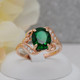 Миниатюра изображения товара Кольцо Wolves Изумрудный глаз 1690 (р.20.5)