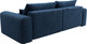 Миниатюра изображения товара Диван угловой Лига Диванов Лига-056 НПБ угол универсальный / 129161 (велюр Brut 11 синий)