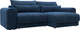 Миниатюра изображения товара Диван угловой Лига Диванов Лига-056 НПБ угол универсальный / 129161 (велюр Brut 11 синий)