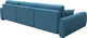 Миниатюра изображения товара Диван угловой Лига Диванов Лига-057 НПБ Лонг угол левый / 129295L (рогожка Амур 10 голубой)