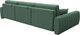 Миниатюра изображения товара Диван угловой Лига Диванов Лига-057 НПБ Лонг угол левый / 129296L (рогожка Амур 11 зеленый)