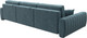 Миниатюра изображения товара Диван угловой Лига Диванов Лига-057 НПБ Лонг угол левый / 129298L (велюр Seven 113 бирюзовый)