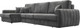 Миниатюра изображения товара Диван угловой Лига Диванов Лига-057 НПБ Лонг угол левый / 129306L (велюр Tower 10 серый)