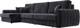 Миниатюра изображения товара Диван угловой Лига Диванов Лига-057 НПБ Лонг угол левый / 129307L (велюр Tower 11 темно-серый)