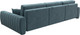 Миниатюра изображения товара Диван угловой Лига Диванов Лига-057 НПБ Лонг угол правый / 129298 (велюр Seven 113 бирюзовый)