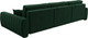Миниатюра изображения товара Диван угловой Лига Диванов Лига-057 НПБ Лонг угол правый / 129299 (велюр Seven 626 зеленый)