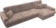 Миниатюра изображения товара Диван угловой Лига Диванов Лига-057 НПБ Лонг угол правый / 129304 (велюр Tower 05 бежевый)