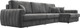 Миниатюра изображения товара Диван угловой Лига Диванов Лига-057 НПБ Лонг угол правый / 129306 (велюр Tower 10 серый)