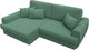 Миниатюра изображения товара Диван угловой Лига Диванов Лига-057 НПБ угол левый / 129267L (рогожка Амур 11 зеленый)