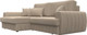 Миниатюра изображения товара Диван угловой Лига Диванов Лига-057 НПБ угол левый / 129268L (велюр Seven 729 бежевый)