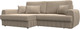 Миниатюра изображения товара Диван угловой Лига Диванов Лига-057 НПБ угол левый / 129268L (велюр Seven 729 бежевый)