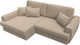 Миниатюра изображения товара Диван угловой Лига Диванов Лига-057 НПБ угол левый / 129268L (велюр Seven 729 бежевый)