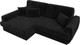Миниатюра изображения товара Диван угловой Лига Диванов Лига-057 НПБ угол левый / 129273L (велюр Seven 35 черный)