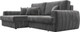 Миниатюра изображения товара Диван угловой Лига Диванов Лига-057 НПБ угол левый / 129277L (велюр Tower 10 серый)