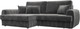 Миниатюра изображения товара Диван угловой Лига Диванов Лига-057 НПБ угол левый / 129277L (велюр Tower 10 серый)