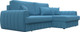 Миниатюра изображения товара Диван угловой Лига Диванов Лига-057 НПБ угол правый / 129266 (рогожка Амур 10 голубой)