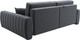 Миниатюра изображения товара Диван угловой Лига Диванов Лига-057 НПБ угол правый / 129271 (велюр Seven 17 серый)