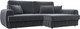 Миниатюра изображения товара Диван угловой Лига Диванов Лига-057 НПБ угол правый / 129271 (велюр Seven 17 серый)