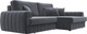 Миниатюра изображения товара Диван угловой Лига Диванов Лига-057 НПБ угол правый / 129271 (велюр Seven 17 серый)