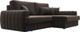 Миниатюра изображения товара Диван угловой Лига Диванов Лига-057 НПБ угол правый / 129272 (велюр Seven 727 коричневый)