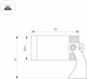 Миниатюра изображения товара Прожектор Arlight KT-WATER-R44-8W Warm3000 SL 24deg 12V / 047733