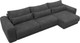 Миниатюра изображения товара Диван угловой Лига Диванов Лига-056 НПБ Лонг угол универсальный / 129173 (велюр Brut 16 темно-серый)