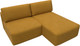 Миниатюра изображения товара Диван угловой Лига Диванов Лига-060 НПБ угол универсальный / 129507 (велюр Brut 10 желтый)