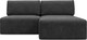 Миниатюра изображения товара Диван угловой Лига Диванов Лига-060 НПБ угол универсальный / 129508 (велюр Brut 16 темно-серый)