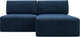 Миниатюра изображения товара Диван угловой Лига Диванов Лига-060 НПБ угол универсальный / 129510 (велюр Brut 11 синий)