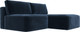 Миниатюра изображения товара Диван угловой Лига Диванов Лига-060 НПБ угол универсальный / 129495 (велюр Tower 13 синий)