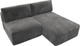 Миниатюра изображения товара Диван угловой Лига Диванов Лига-060 НПБ угол универсальный / 129496 (велюр Tower 10 серый)