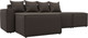 Миниатюра изображения товара Диван угловой Лига Диванов Лига-063 угол левый / 129784L (рогожка Амур 05 коричневый)