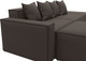 Миниатюра изображения товара Диван угловой Лига Диванов Лига-063 угол левый / 129784L (рогожка Амур 05 коричневый)