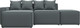 Миниатюра изображения товара Диван угловой Лига Диванов Лига-063 угол левый / 129785L (рогожка Амур 07 серый)