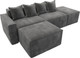 Миниатюра изображения товара Диван угловой Лига Диванов Лига-063 угол левый / 129795L (велюр Tower 10 серый)